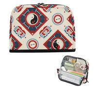 EtherSpher Trousse à crayons de grande capacité avec motif de culture chinoise Bagua - Portable - Pour garçons - Fournitures scolaires cartuchera para ninos