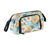 EtherSpher Trousse à crayons de style bohème simple tournesols de grande capacité multifonctionnelle pour enfants fournitures scolaires funda para lapiz optico