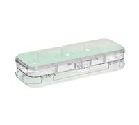 EtherSpher Trousse à crayons romantique en plastique transparent à 2 couches avec couvercle à pression Motif étoiles Vert pêche dégradé