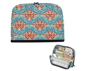 EtherSpher Trousse à crayons vintage avec motif nuage de culture chinoise - Grande capacité - Sac multifonction pour adolescents - Pour les enfants