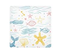 EtherSpher Trousse de maquillage autocollante magique pour crayons de couleur mer 55 x 55 cm, Crayon de couleur mer, 21.7x21.7in