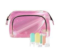 EtherSpher Trousse de maquillage étanche pour femme Motif planète Pêche, Fantasy Peach Planet Animation Esthétique, 1 size