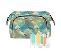 EtherSpher Trousse de maquillage légère pour femme Motif baleines de béluga Blanc, Baleines béluga blanches mignonnes, 1 size