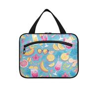 EtherSpher Trousse de toilette d'été à suspendre de couleur vive pour femme de voyage avec crochet, trousse essentielle de designer pour articles de toilette pour les essentiels de voyage pour femme