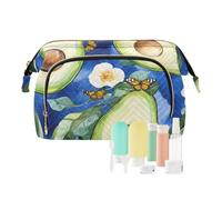 EtherSpher Trousse de toilette drôle d'avocat bleu roi portable de voyage pour femmes porte-monnaie pour articles personnels, Avocat drôle fruits bleu roi, 1 size