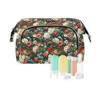 EtherSpher Trousse de toilette portable avec roses colorées - Sacs de voyage pour femmes - Porte-monnaie pour articles de toilette - Organiseur de voyage, roses colorées, 1 size