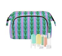 EtherSpher Trousse de toilette technologique motif guépard néon portable grande trousse de maquillage porte-monnaie pour femme pour maquillage voyage, Animal technologique Guépard néon, 1 size