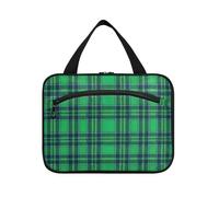 EtherSpher Trousse de toilette vintage à carreaux verts à suspendre pour homme avec crochet, trousse pliable pour voyage, femme, salle de bain, bolsa de maquillaje para mujer L, Plaid vintage Buffalo