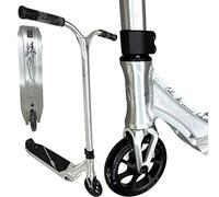 Ethic DTC Erawan - Trottinette cascadeur Pandora - Hauteur 80-90 cm - Parc léger - Hybride - Street - Tret - Trick - Trottinette pour enfants - Légère - Freestyle (Erawan V2, argent, taille M 85 cm)