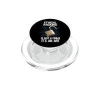 Ethical Hacking is Not A Crime Piratage Éthique Hackers PopSockets PopGrip pour MagSafe