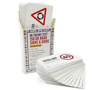 Ethicom Cartes flash UK Road Signs - 150 cartes de test de théorie de la conduite britannique | Aide à l'étude pour les conducteurs apprenants | Révision du test théorique britannique 2025, cadeau de