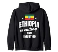 Ethiopia Is Calling And I Must Go Funny Ethiopian Nostalgie Sweat à Capuche