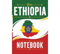 Ethiopia Notebook: 6 x 9 College Ruled Notebook Featuring an Ethiopian Map Design in National Colors | 200 Pages