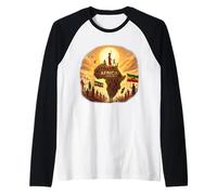 Ethiopian Flag Rasta Africa Rising Again from Ethiopia Manche Raglan