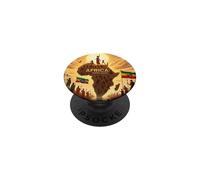 Ethiopian Flag Rasta Africa Rising Again from Ethiopia PopSockets PopGrip Adhésif