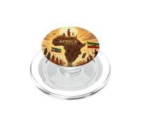 Ethiopian Flag Rasta Africa Rising Again from Ethiopia PopSockets PopGrip pour MagSafe