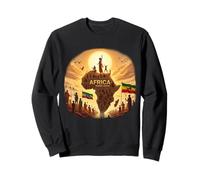 Ethiopian Flag Rasta Africa Rising Again from Ethiopia Sweatshirt