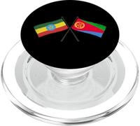 Éthiopie Érythrée Drapeaux croisés Patrimoine Éthiopien Érythréen PopSockets PopGrip pour MagSafe