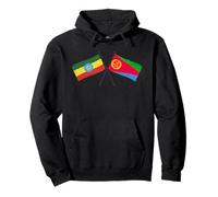 Éthiopie Érythrée Drapeaux croisés Patrimoine Éthiopien Érythréen Sweat à Capuche