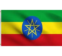 Éthiopie Ethiopian Star National Drapeau De Festival 90X150Cm Personnalisée Drapeaux Décoratifs D'Extérieur Imprimé Bannière De Jardin Pour Fêtes Jardin Événement