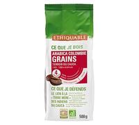 ETHIQUABLE - Café Grains Colombie Bio 500G - Lot De 2