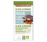 ETHIQUABLE - Chocolat Noir Caramel Pointe De Sel Bio 100G - Lot De 4