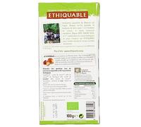 ETHIQUABLE - Chocolat Noir Gianduja Bio, Mélange Doux Noisettes et Cacao 72%, 100g - Lot De 4