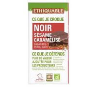 Ethiquable Chocolat noir sésame caramélisé Pérou/Haïti Bio 100g