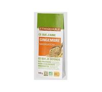 ETHIQUABLE Gingembre de Madagascar bio & équitable en sachet