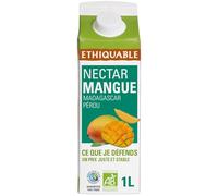 ETHIQUABLE - Nectar de Mangue Bio 40% de Fruits - Sans Arôme Artificiel - la brique de 1L - Le Lot De 4