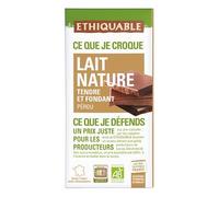 Ethiquable - Tablette Chocolat Lait Tendre Et Fondant Pérou 100G - Lot De 3