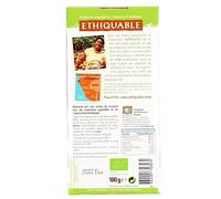 ETHIQUABLE - Tablette De Chocolat Noir Caramel Sel Du Pérou Haïti Bio, 100g - Lot De 4