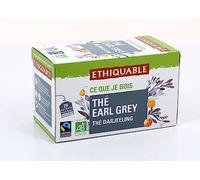 ETHIQUABLE - Thé Earl Grey Bio, Saveur Bergamote, 36G - Lot De 4