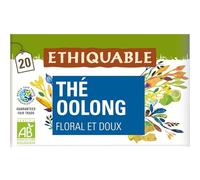 ETHIQUABLE - Thé Oolong Bio Himalaya Népal - Notes Florales et Boisées - la boite de 20 sachets - Le Lot De 4