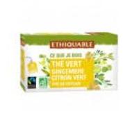 ETHIQUABLE - Thé Vert Gingembre Citron Vert 36G - Lot De 4