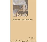 Éthique à Nicomaque - Aristote - Vrin - Poche - Essai