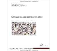 Ethique du rapport au langage
