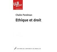 Éthique et droit - Chaïm Perelman - Universite De Bruxelles Eds - broché - Etude