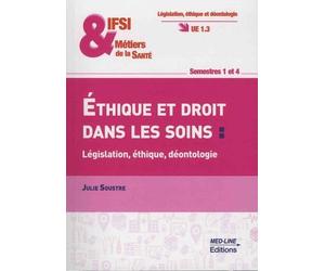 Ethique et droit dans les soins : législation, éthique, déontologie