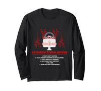 Éthique Hacking Stages Cyber Security Analyste Humour Manche Longue