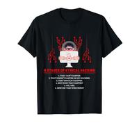 Éthique Hacking Stages Cyber Security Analyste Humour T-Shirt