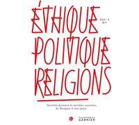 Ethique, Politique, Religions N° 7/2015-2