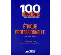 Éthique professionnelle - Jean-Pierre Madoz - Afnor - broché - Etude