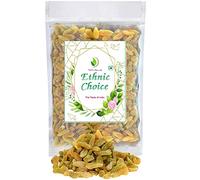 Ethnic choice Raisins Afghani Green Organic (Kishmish) Seedless, Dry Grapes 500 Gm