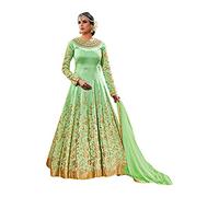 ETHNIC EMPORIUM Robe de mariée de Mariage Musulman Femmes Robe Indienne Hijab Anarkali Salwar Kameez Costume Party Porter Mariage 744
