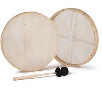 Ethnic Frame Drum 18" Tambour main sur cadre Peau naturelle Baguette Accordable