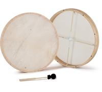 Ethnic Frame Drum 24" Tambour main sur cadre Peau naturelle Baguette Accordable