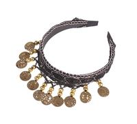 Ethnic Gold Coin Hairpiece Costume Headband For Traditional Dance Enthusiasts And Cultural Event Gathering Performances Ethnic Dance Headpiece