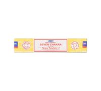 ETHNICITI Satya Nag Champa Lot de 1 paquet de bâtons d'encens Seven Chakra 15 g (Seven Chakra)