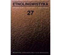 Ethnolinguistique T. 27